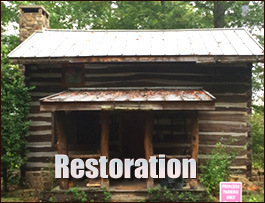 Historic Log Cabin Restoration  Echols County, Georgia